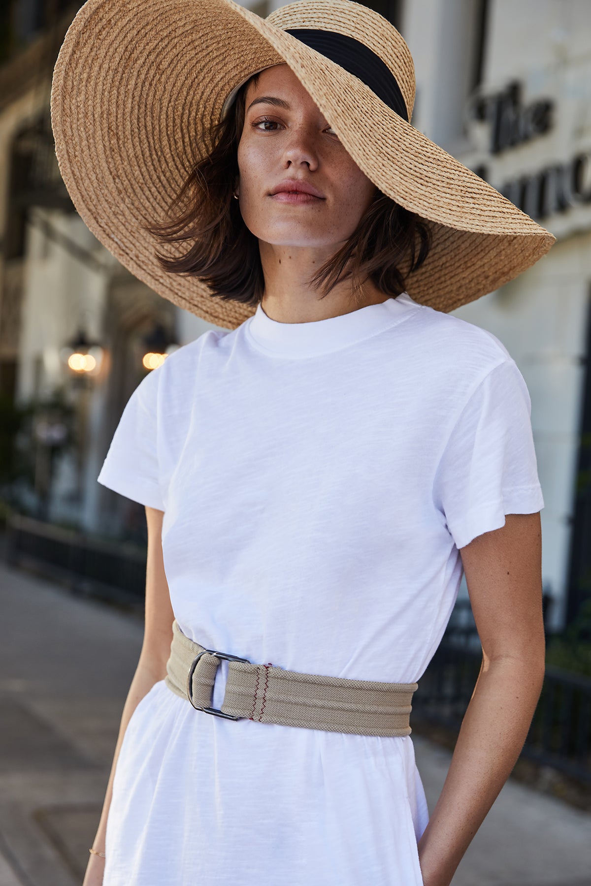   Coco Sunhat Natural with Black Front 
