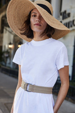 Coco Sunhat Natural with Black Front