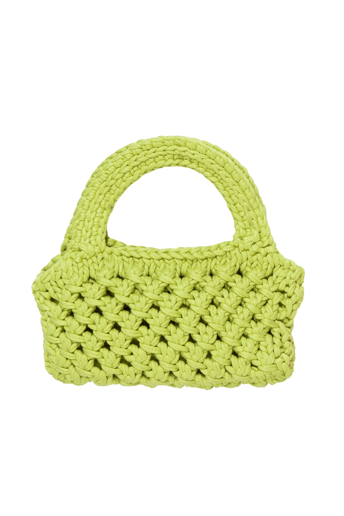 Bennie Crochet Bag in Lime Green-24665045795009