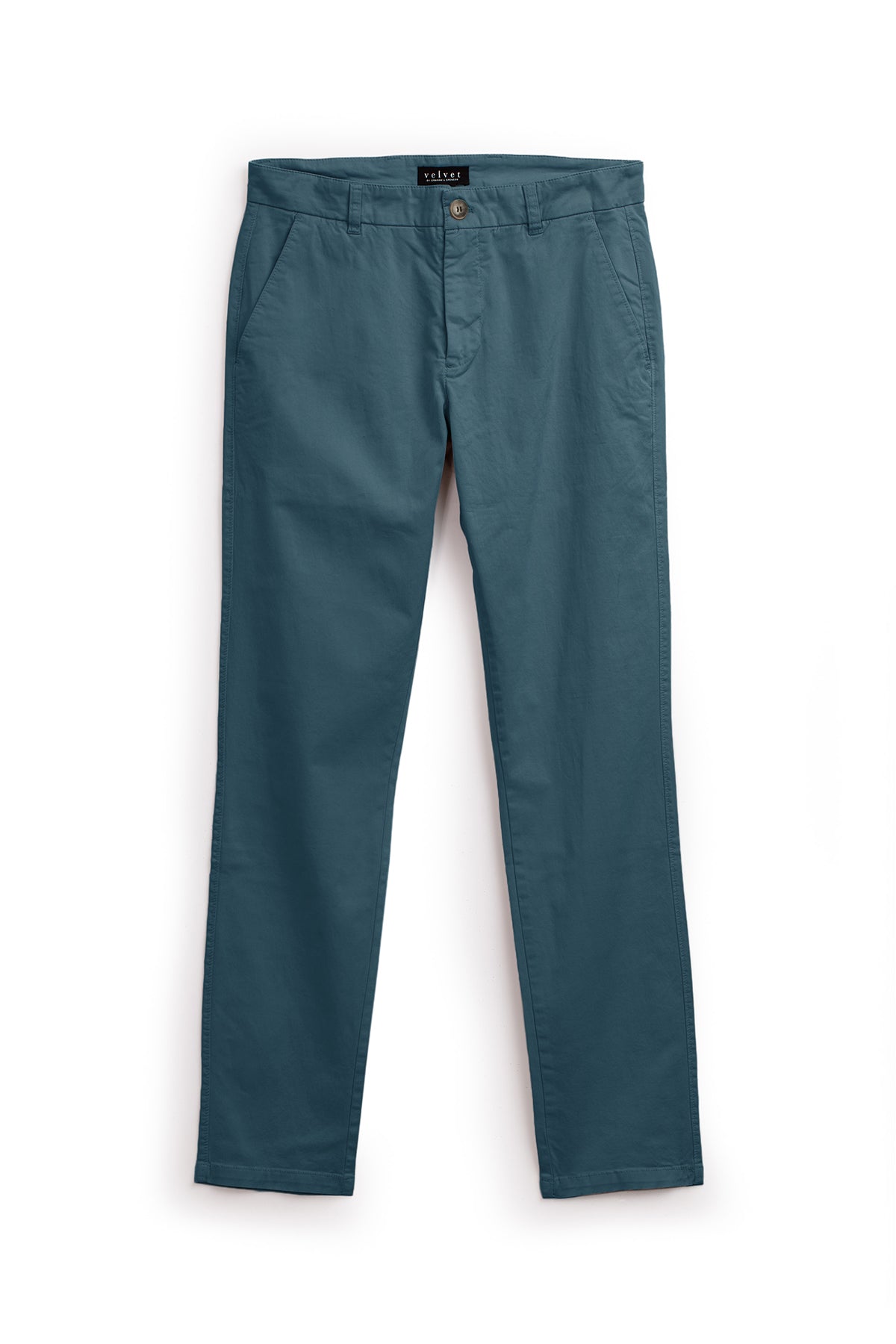   A weekend men's BROGAN COTTON TWILL PANT by Velvet by Graham & Spencer on a white background. 
