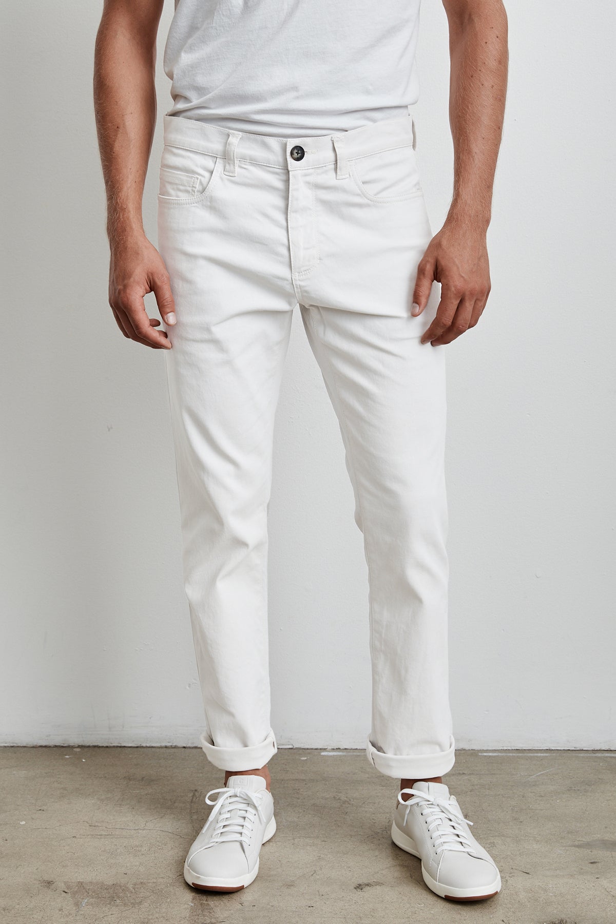   Hitch cavas pant in white 
