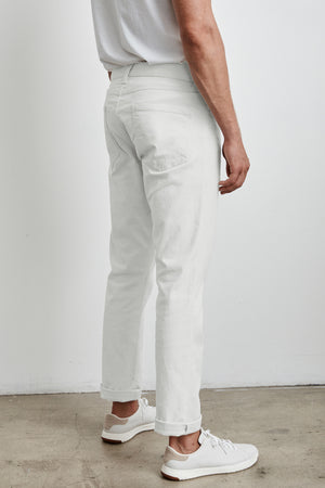 Hitch cavas pant in white side & back