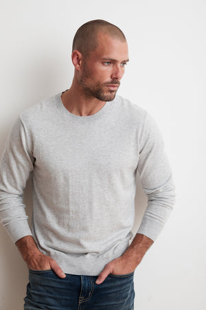 FRED COTTON CASHMERE LIGHTWEIGHT SWEATER