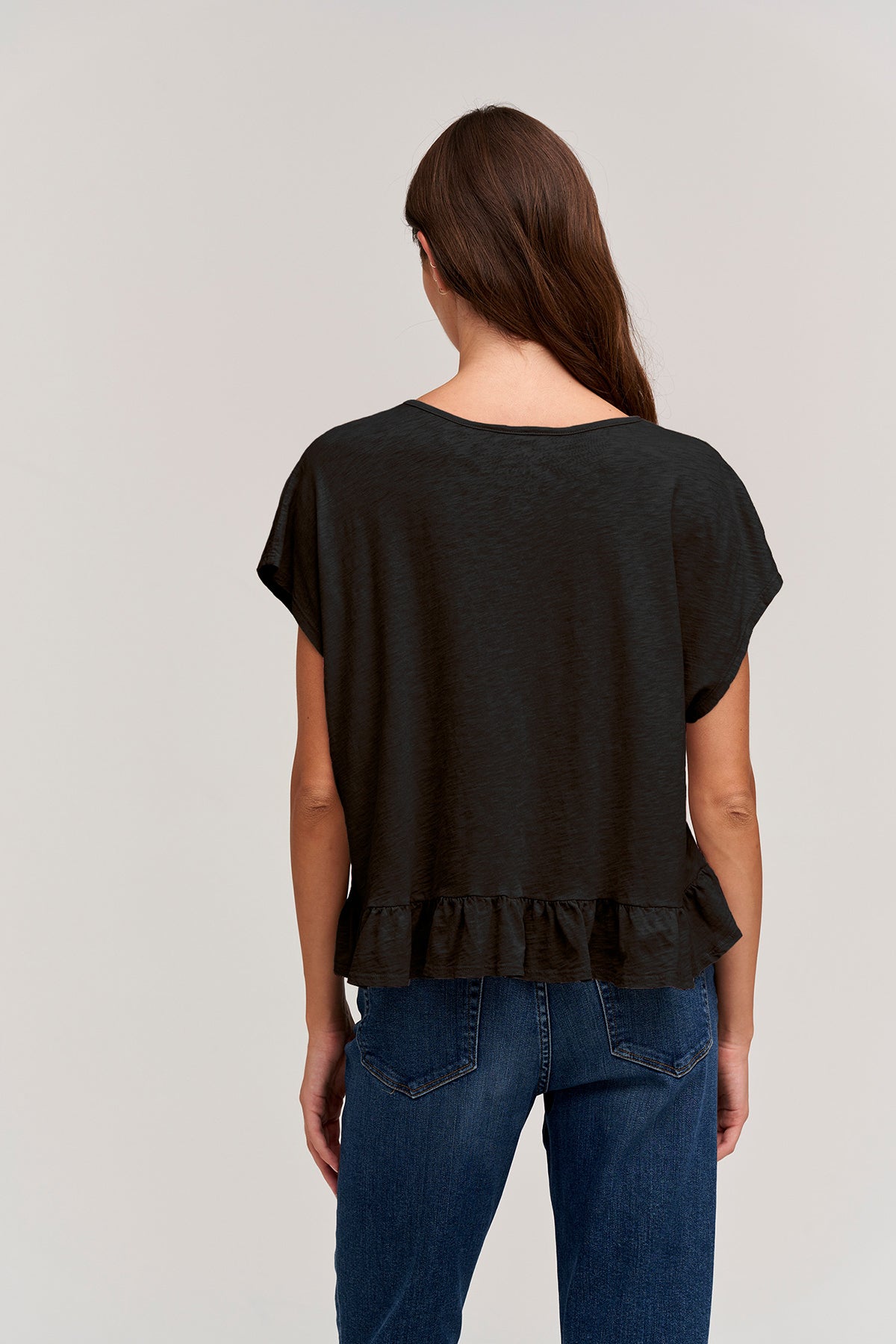   Rhye V-Neck Tee Black Back 