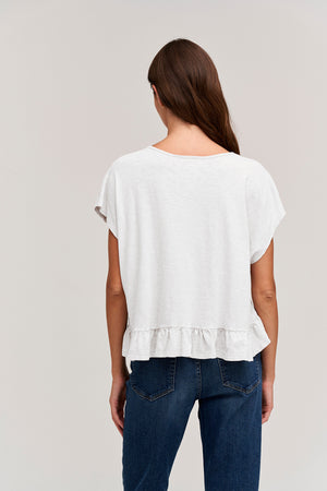 Rhye V-Neck Tee White Back