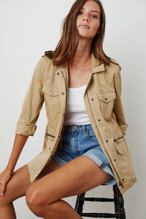 Ruby Jacket Sand Front