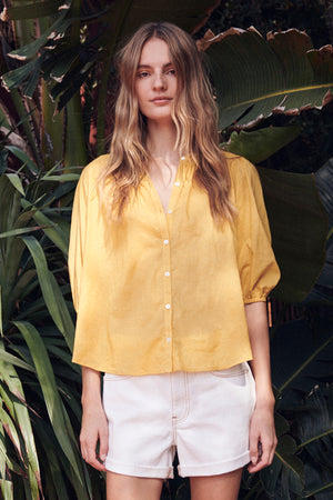 EMBERLY BUTTON-UP BLOUSE