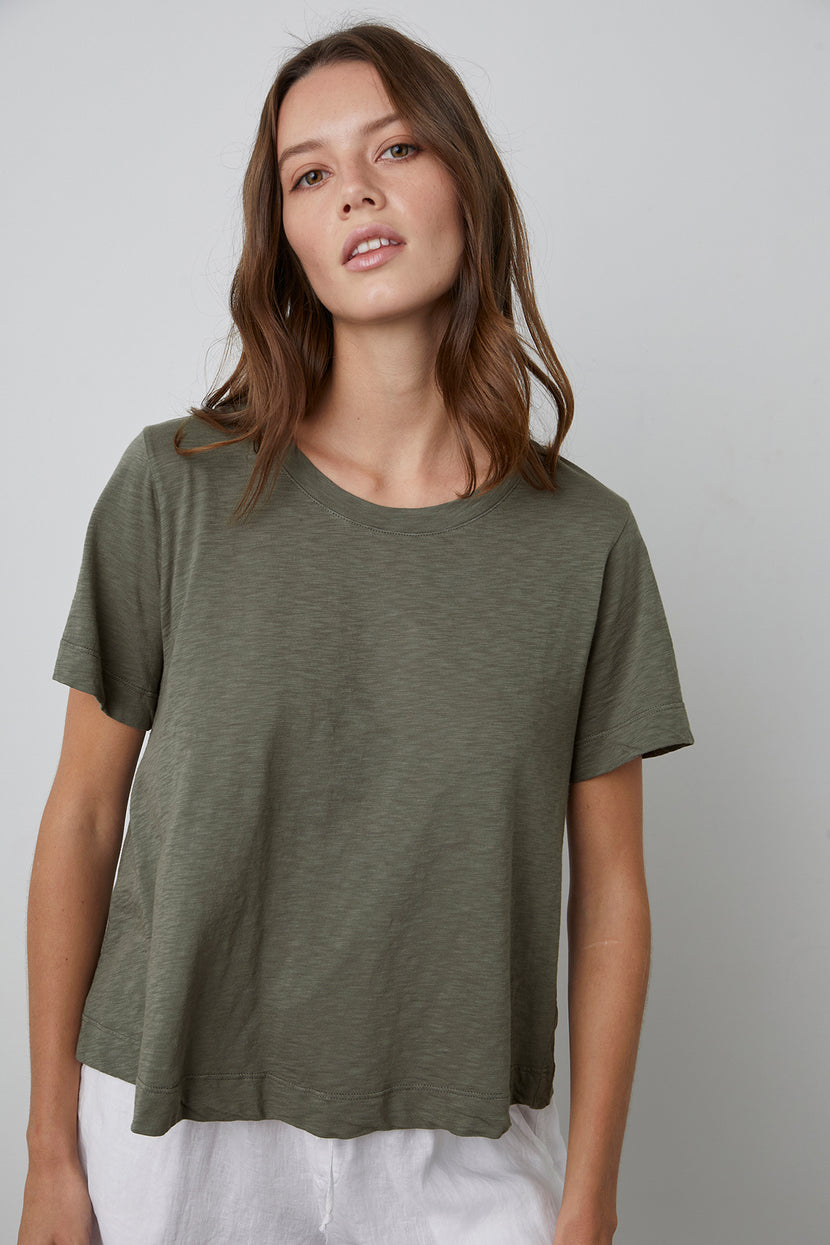 Lula Tee Basil Front