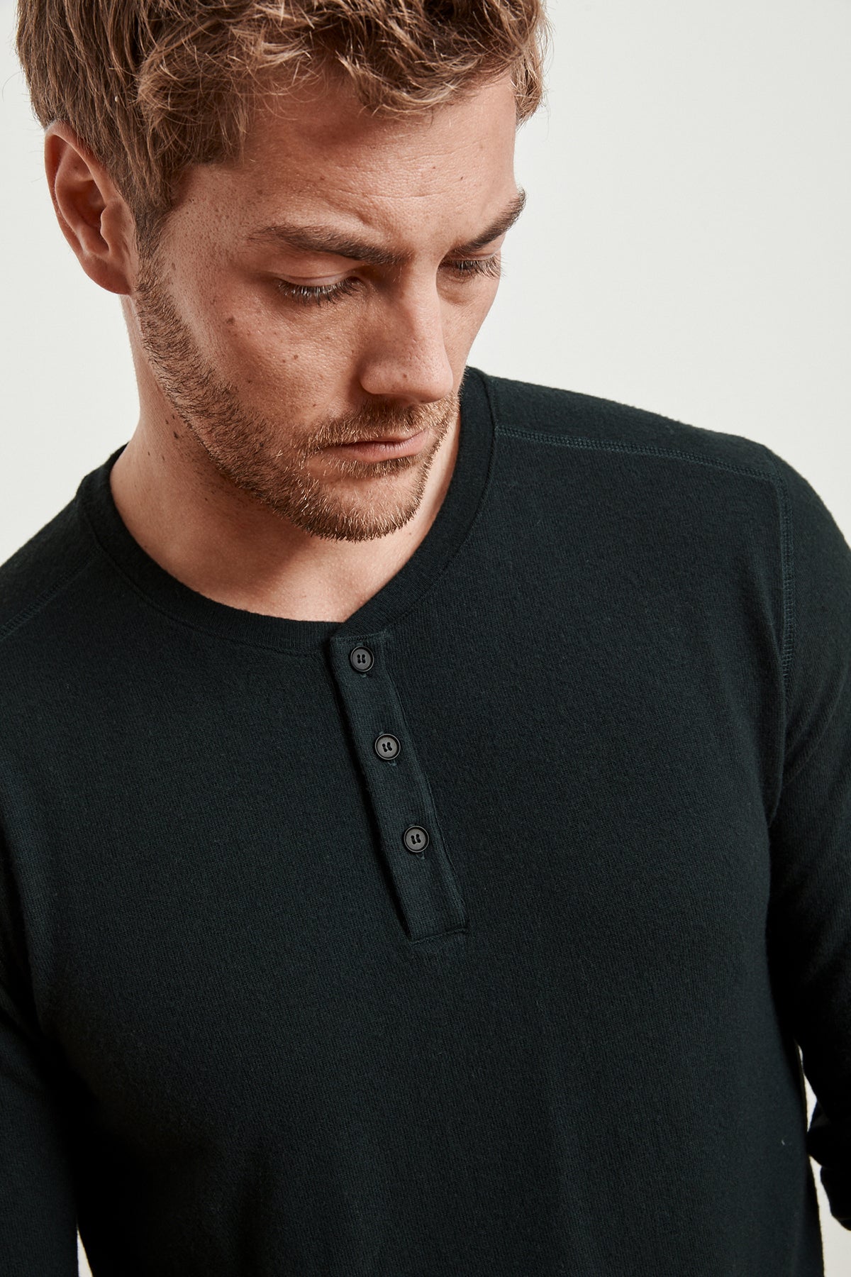   FAUST MARLED COZY JERSEY HENLEY 