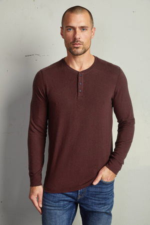FAUST MARLED COZY JERSEY HENLEY