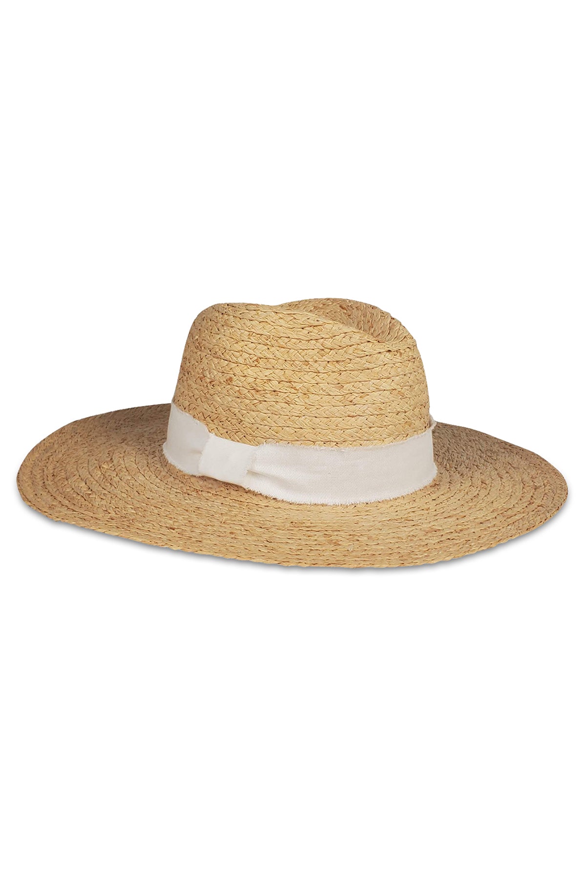  Day to Day Continental Hat Natural with White 