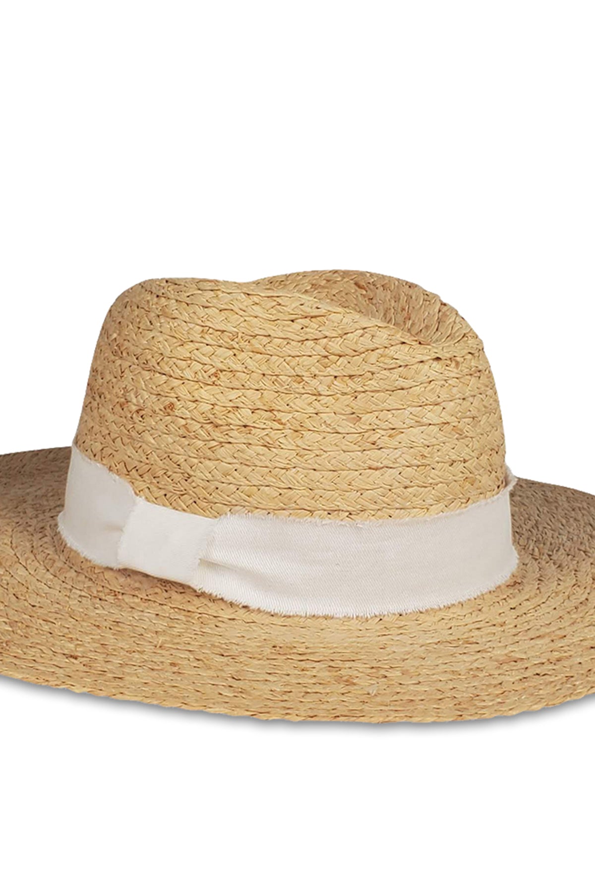   Day to Day Continental Hat Natural with White Detail 