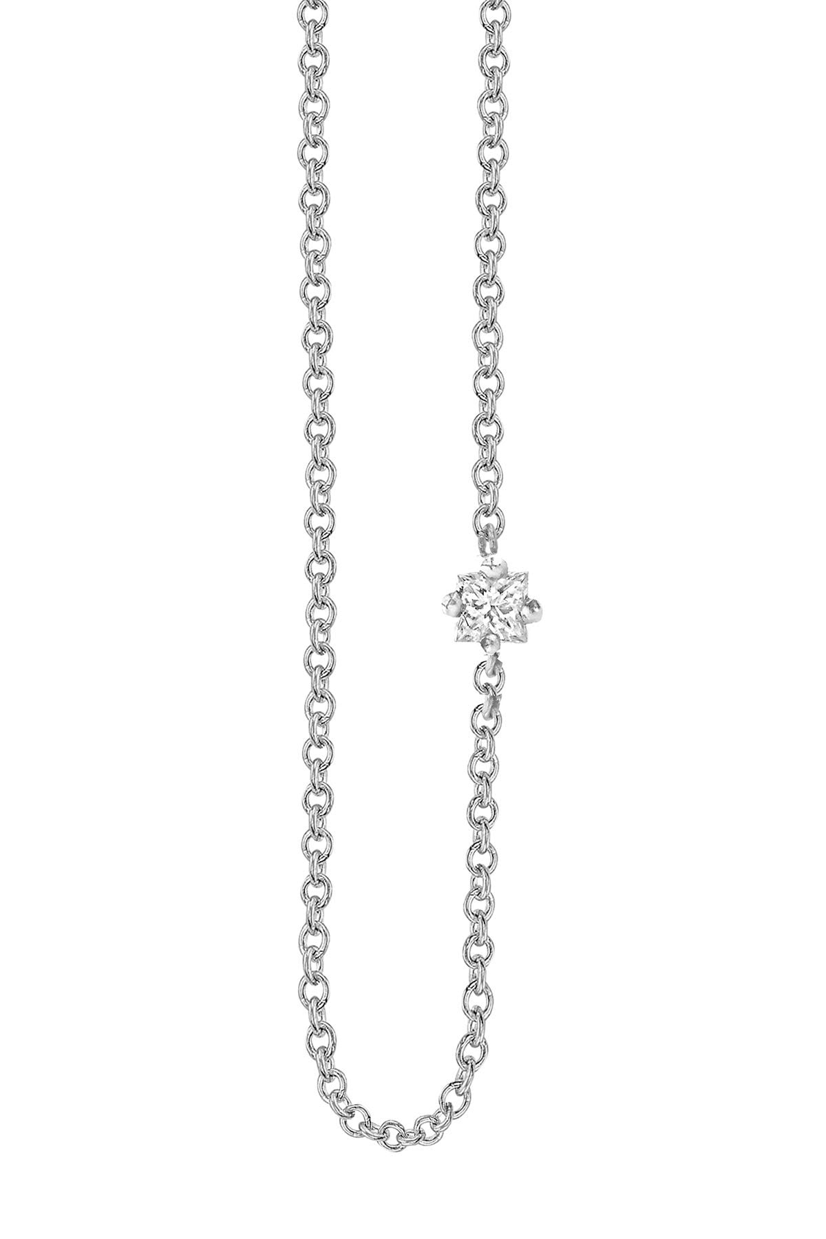   WHITE SAPPHIRE FLOATING NECKLACE BY SLOAN 