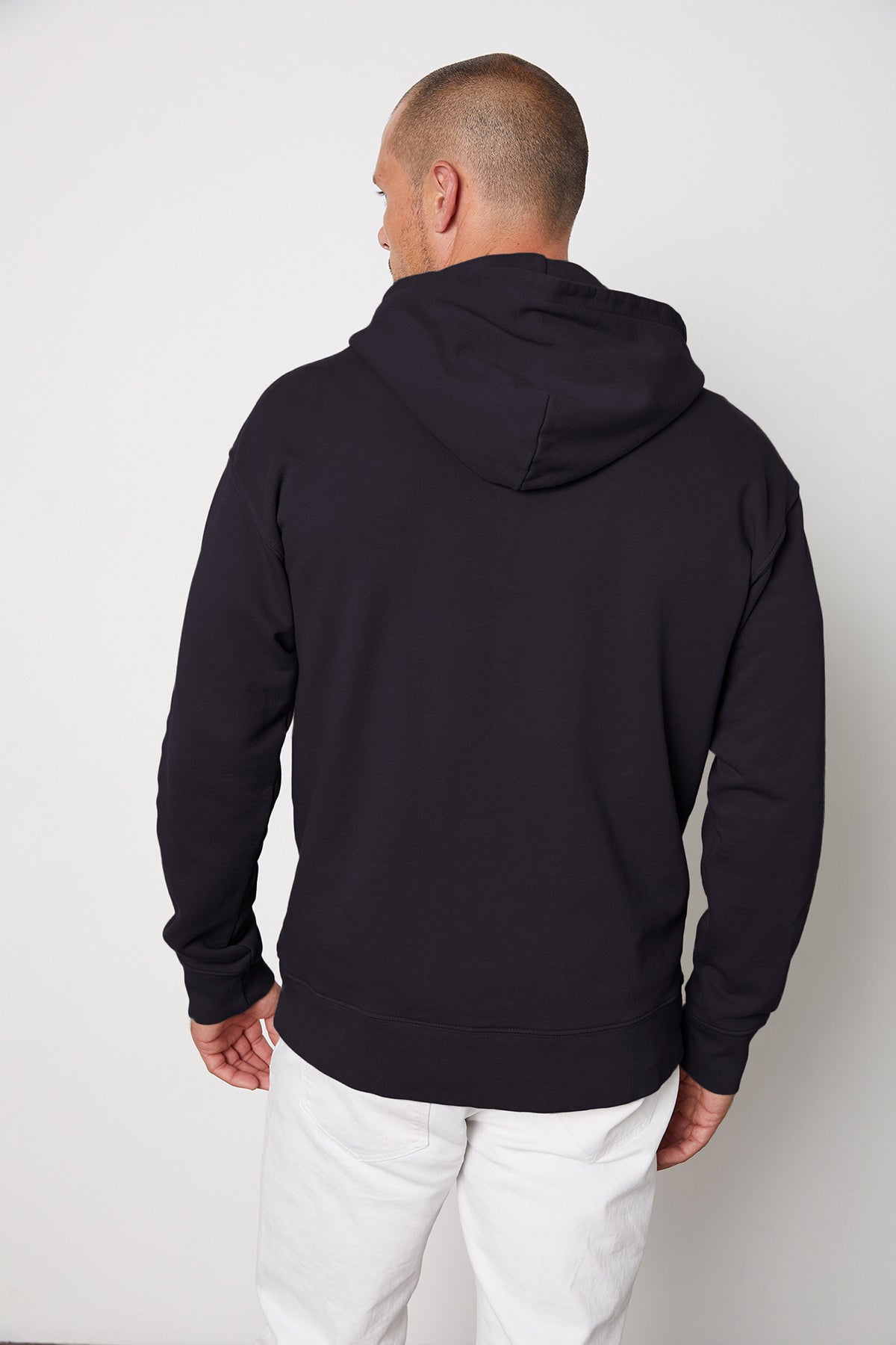 Issac hoodie vintage black back-24791670390977