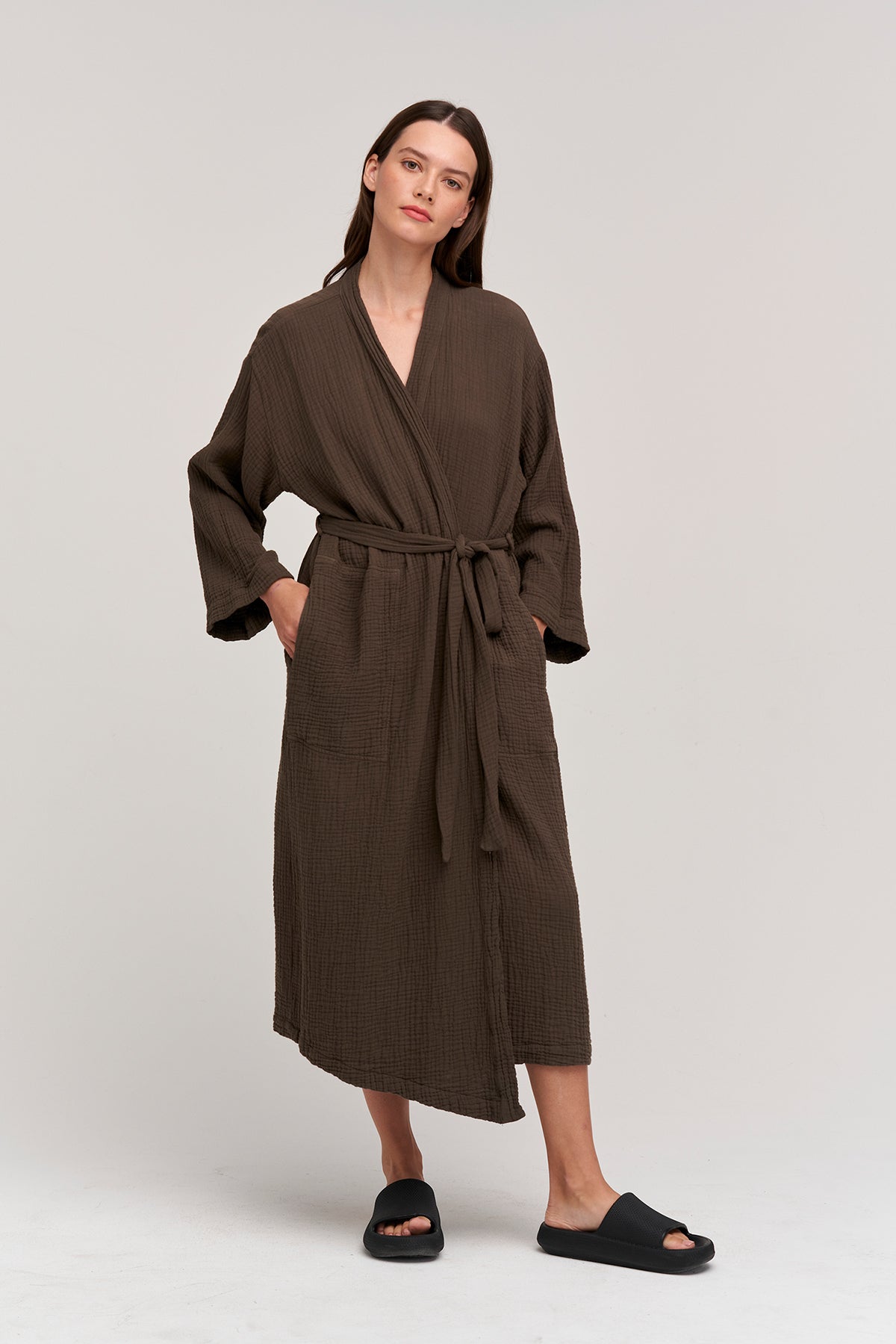   Cotton Robe Army Front 