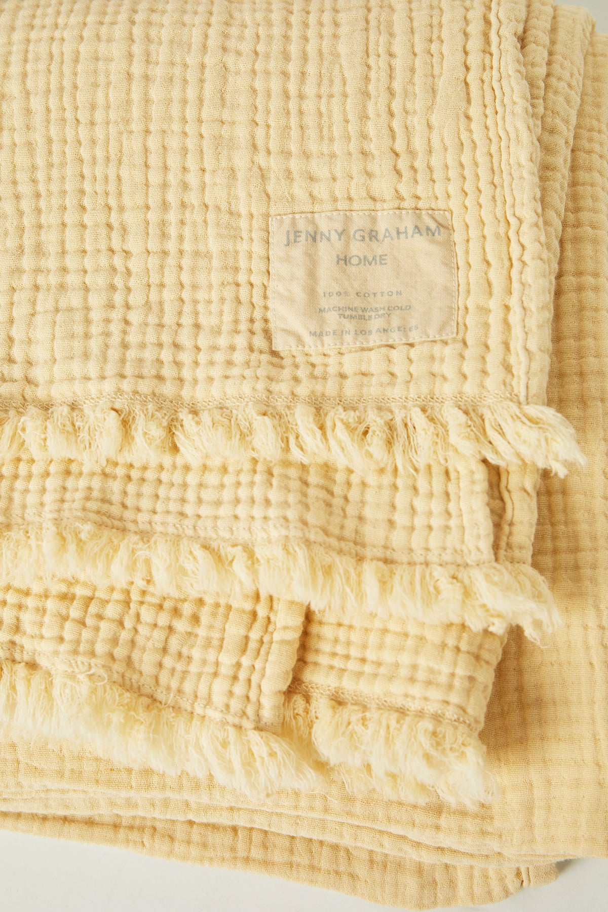 Cotton Gauze Throw Pineapple Detail-21719825842369