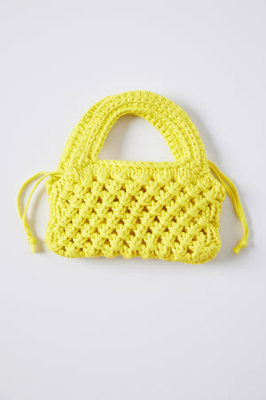 Bennie Crochet Bag in lemon