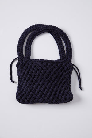 Penny Crochet Bag in navy