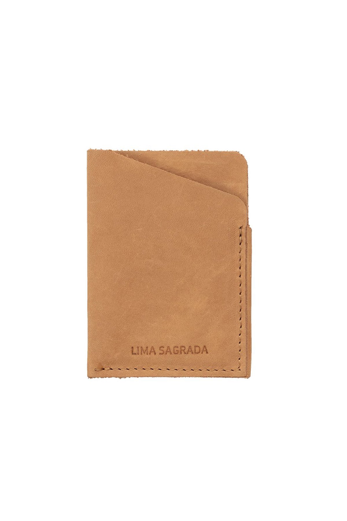 A SOFT LEATHER CARD HOLDER BY LIMA SAGRADA by local artisans with the word ema sagara on it.-600106762321