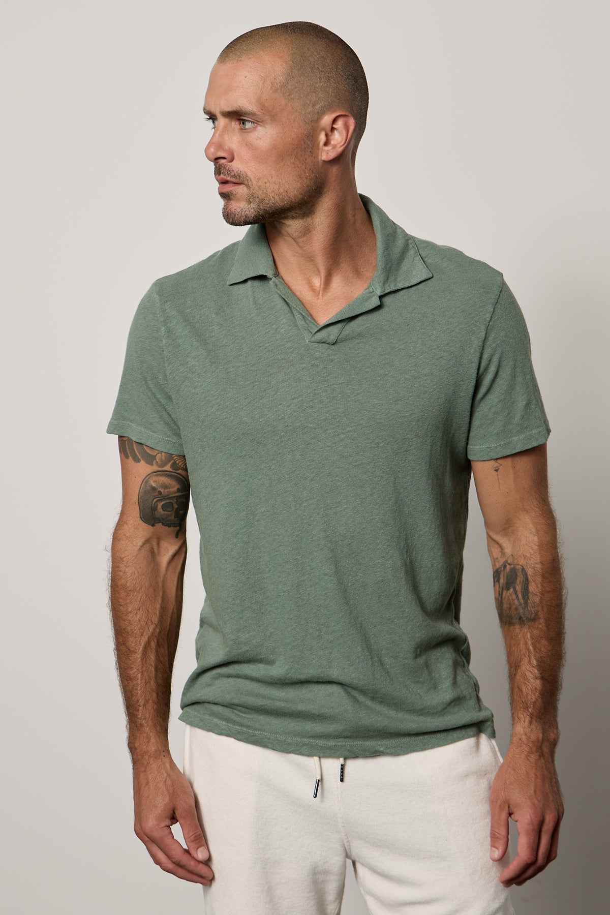 Linen polo t shirt Clearance