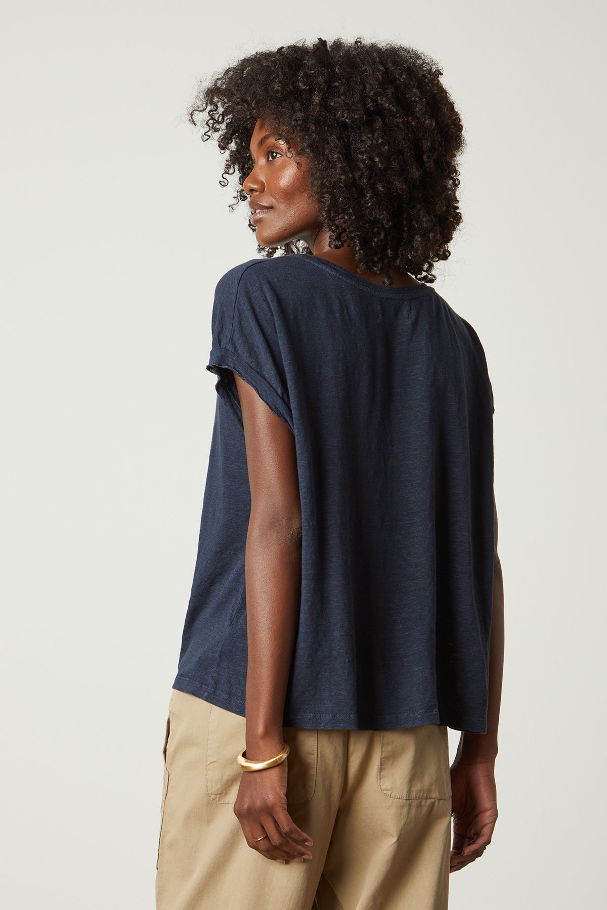   Hudson tee in baltic blue with Misty pant in oak back 