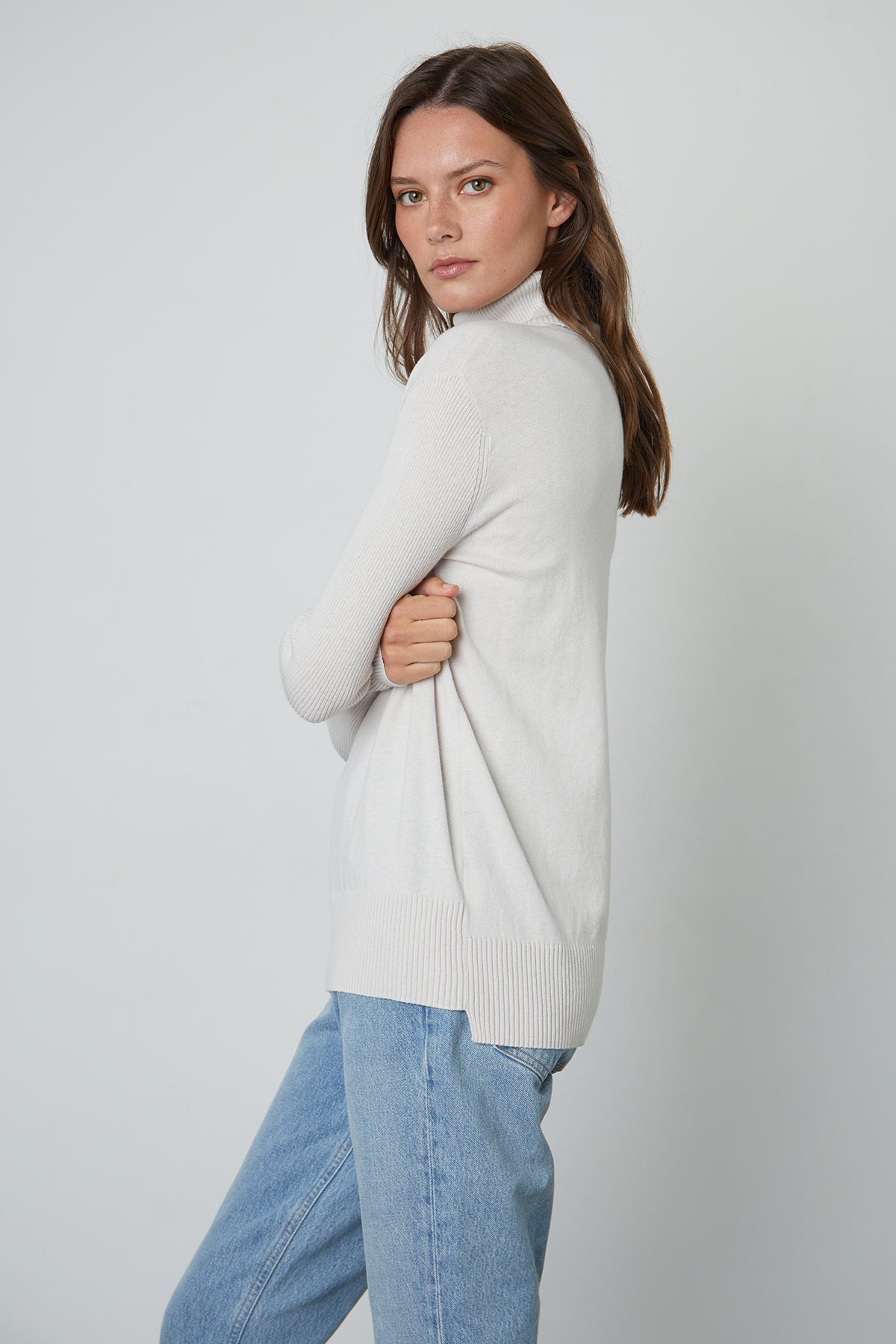 Lux Cotton Cashmere Renny Turtleneck Sweater side-25052550725825