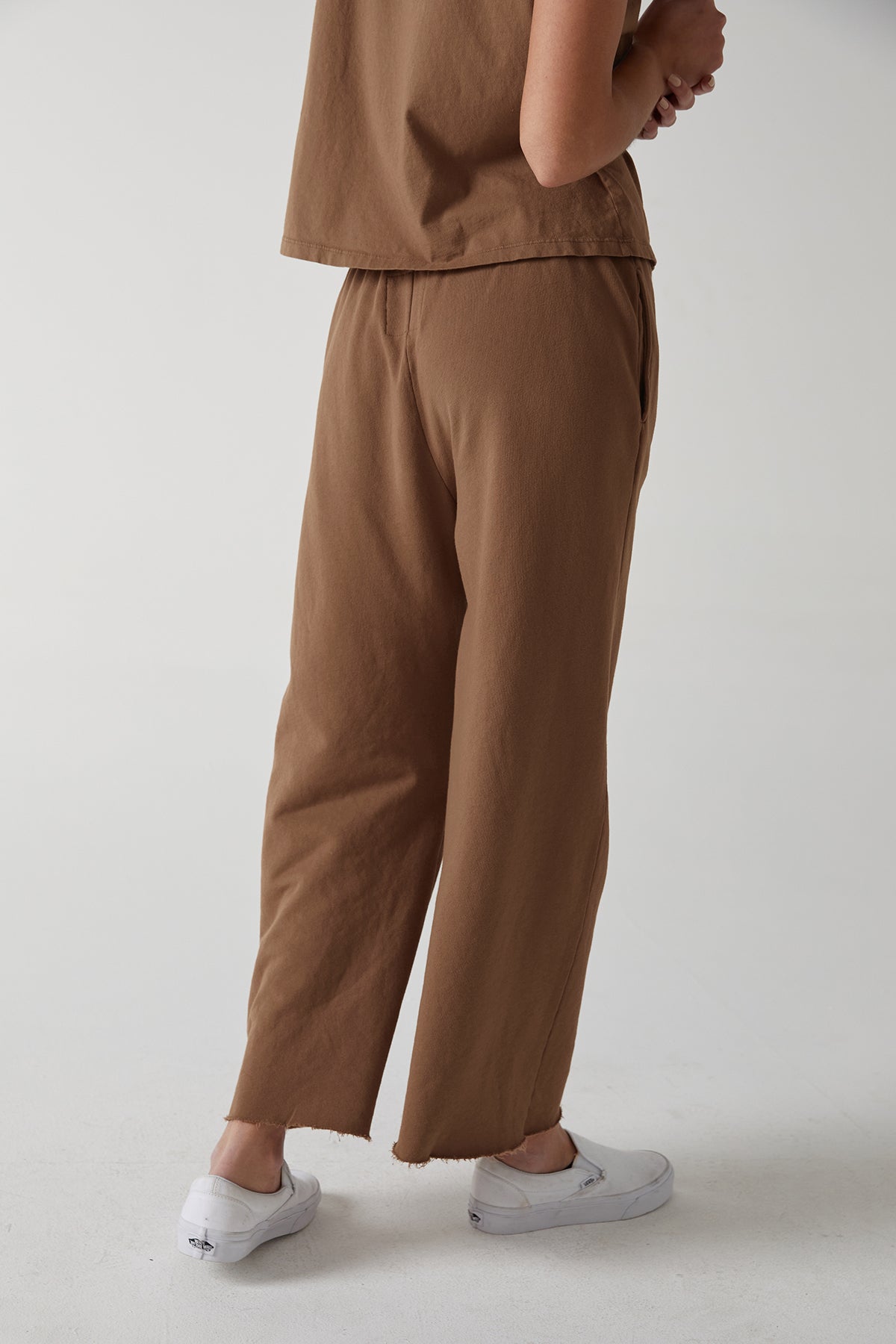 Montecito Sweatpant in hazelnut brown back-25338380320961