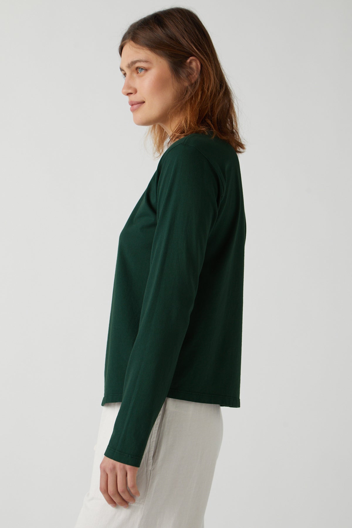 Vicente Tee in forest green side-25484347179201