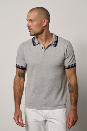 Velvet by Graham & Spencer Men's Finley Short Sleeve Polo Shirt