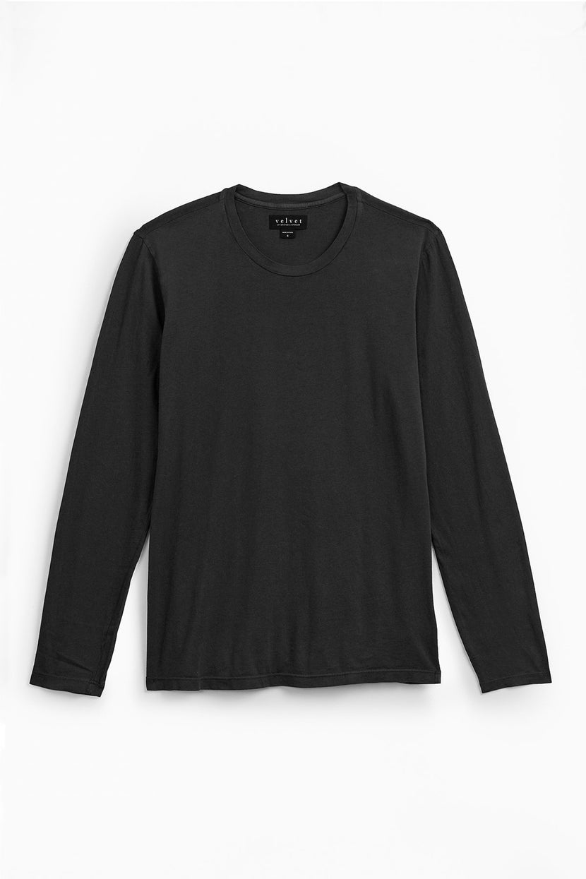 A Velvet by Graham & Spencer SKEETER WHISPER CLASSIC CREW NECK TEE on a white background.