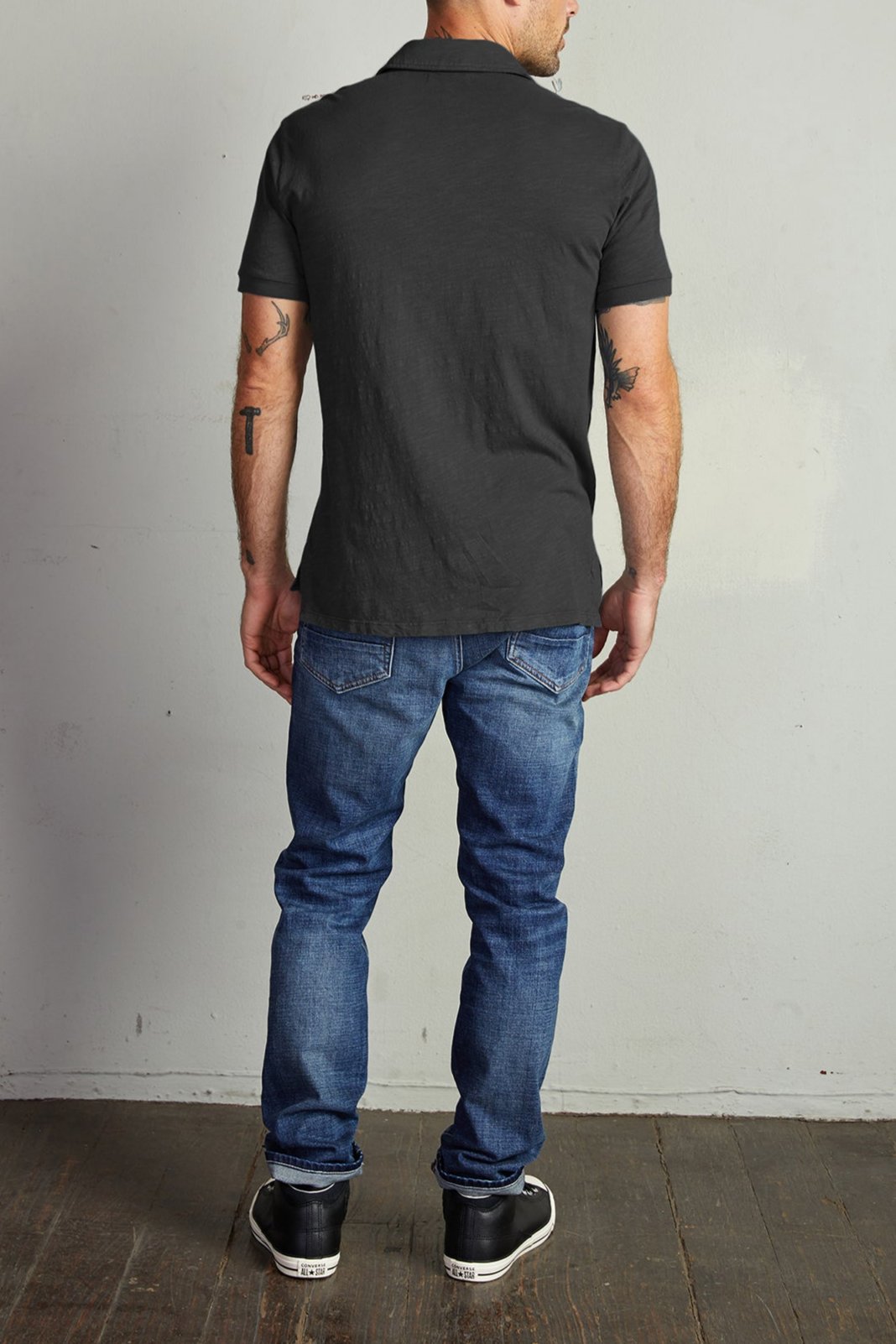   RANDALL COTTON SLUB POLO 