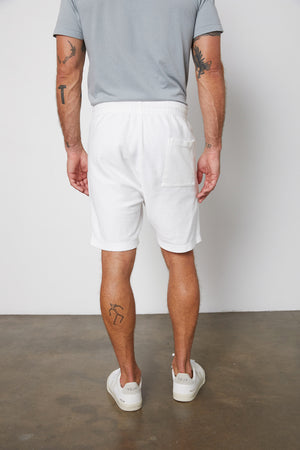 Chase French Terry Sweat Short in Salt Back