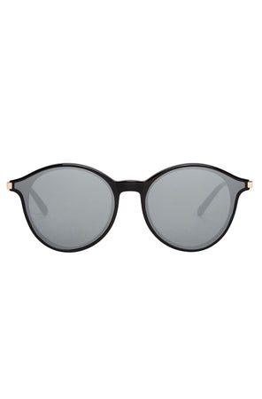 A pair of black SUMMIT SUNGLASSES BY BONNIE CLYDE on a white background.