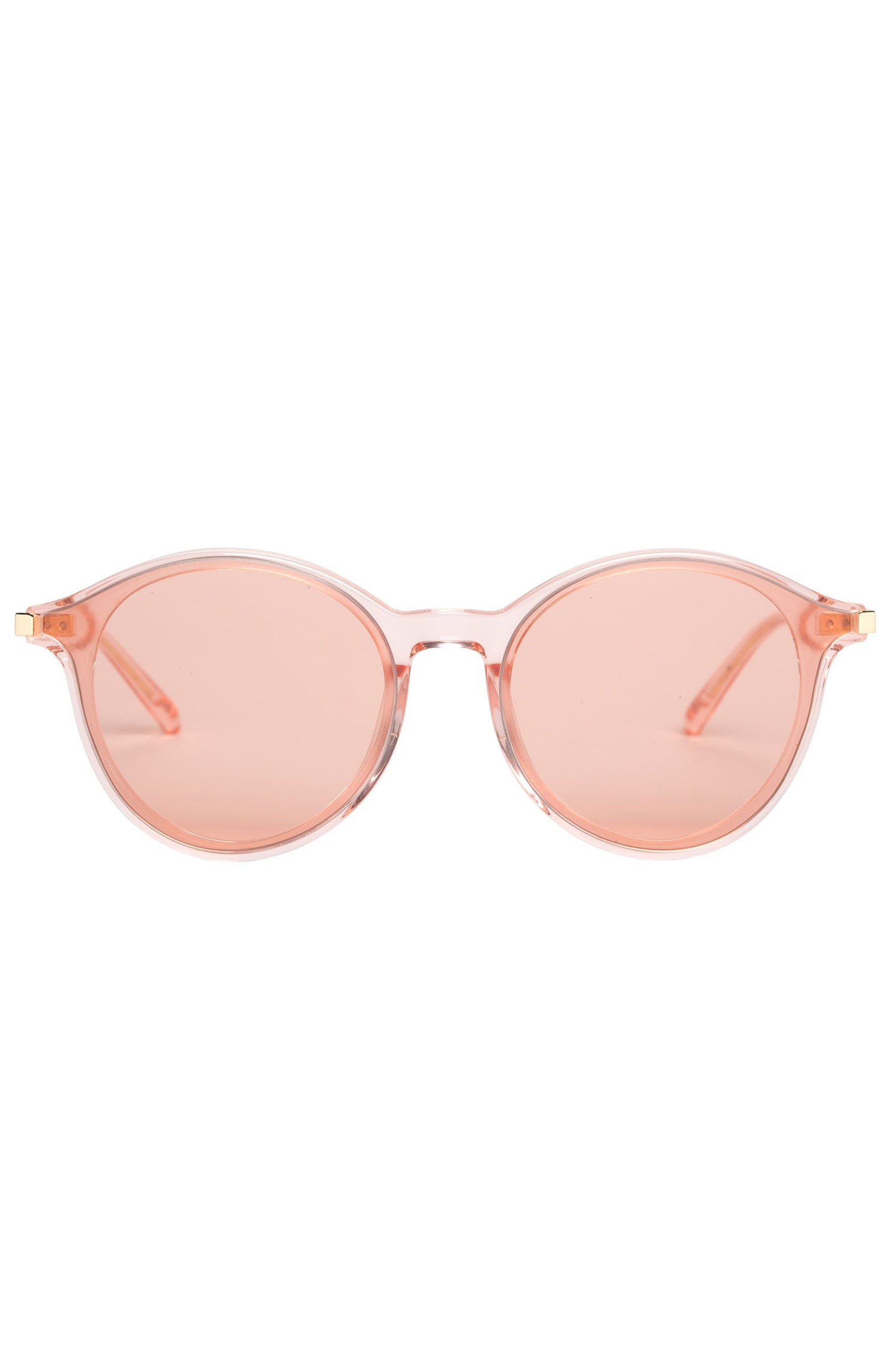   A pair of Bonnie Clyde pink frames on a white background. 