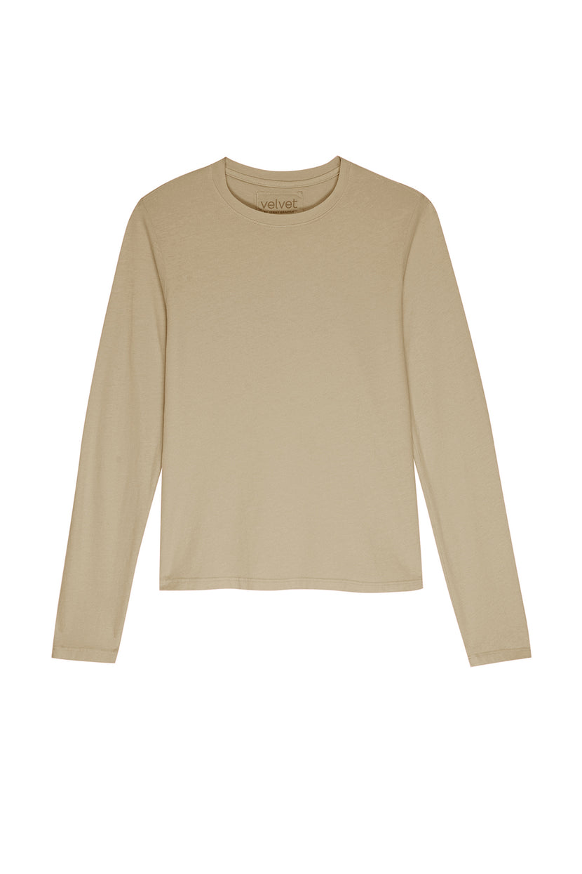 Vicente Tee in khaki flat