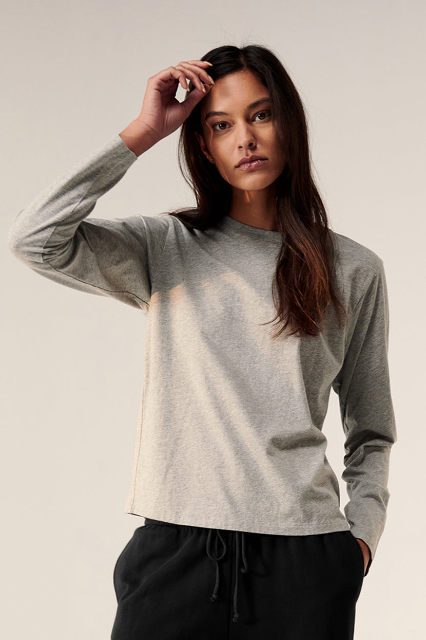 Vicente Tee Heather Gray Front