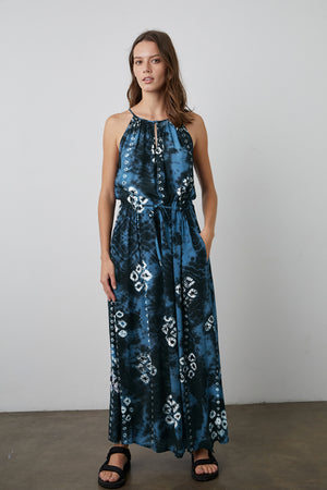 Maui Dress Cobalt Front