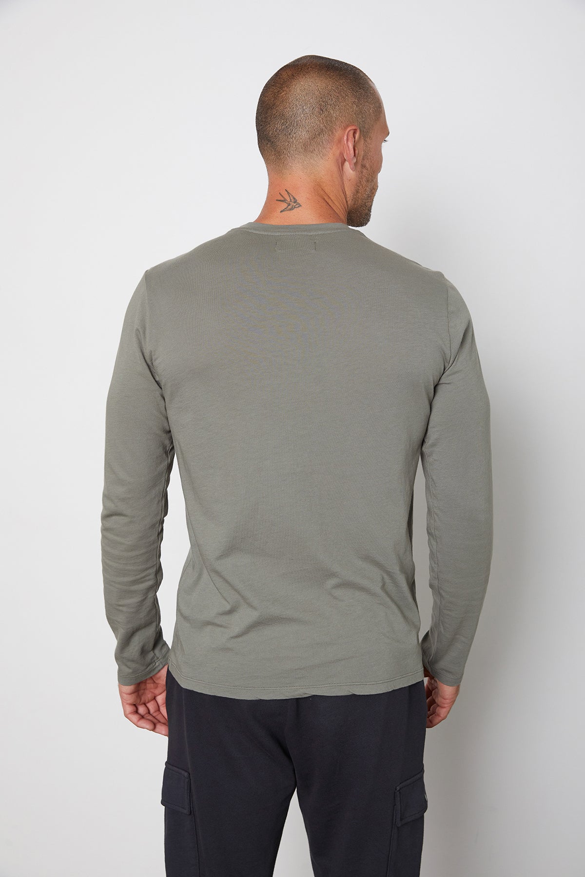 Skeeter Whisper Classic Crew Neck Tee in Otter Back-25328816259265