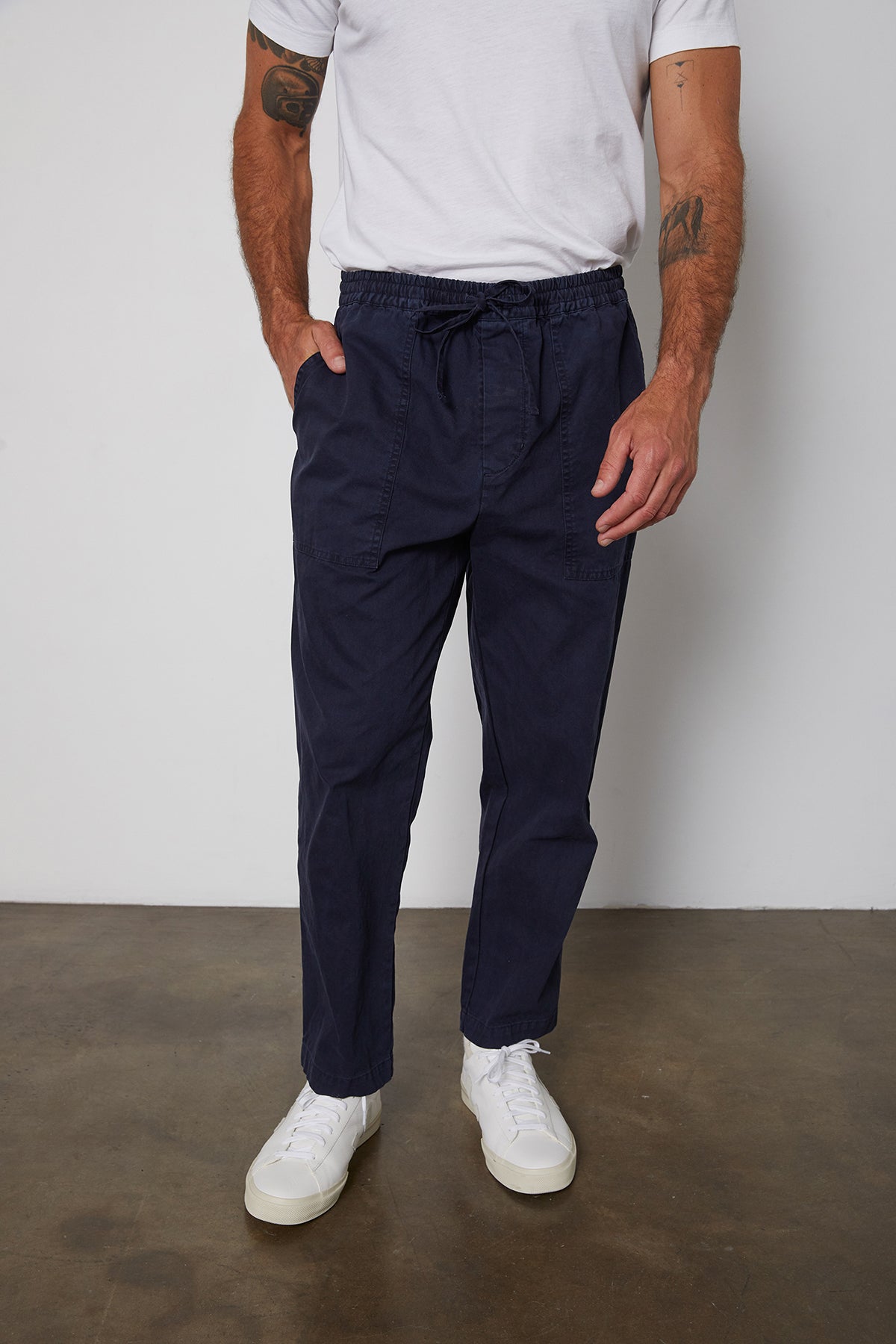   will in navy front pant 